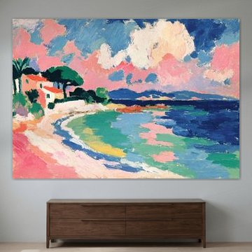 Scène côtière aux couleurs vives sur Niklas Maximilian