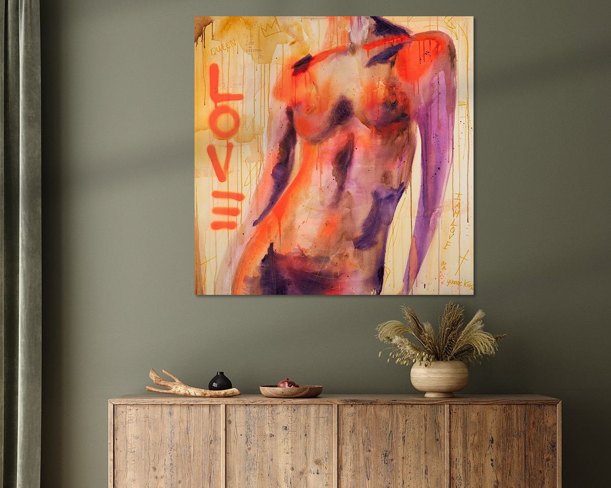 Example of the artwork in a room