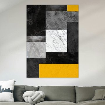 Moderne Abstrakte Organische Geometrische Farbkunst von Online Arts