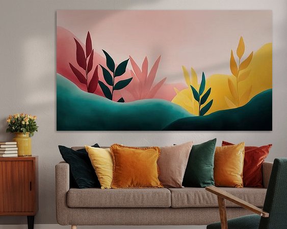 Example of the artwork in a room