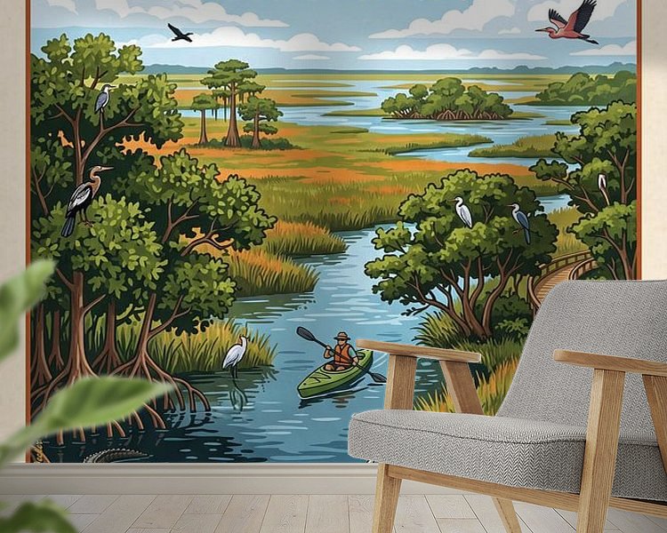 Example of the artwork in a room