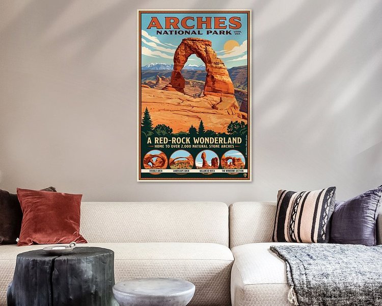 Example of the artwork in a room