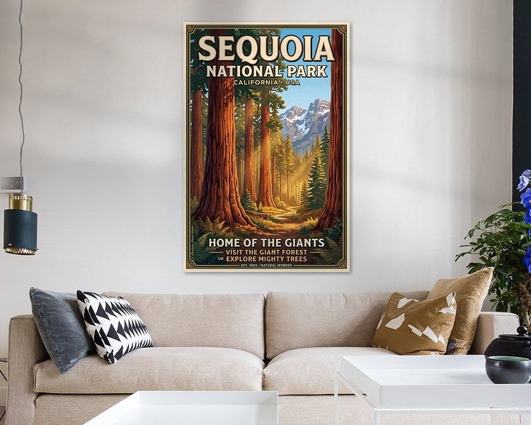 Example of the artwork in a room