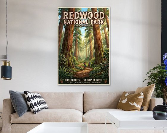 Example of the artwork in a room