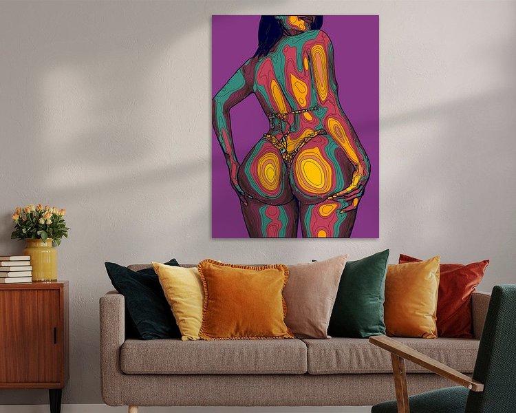 Example of the artwork in a room