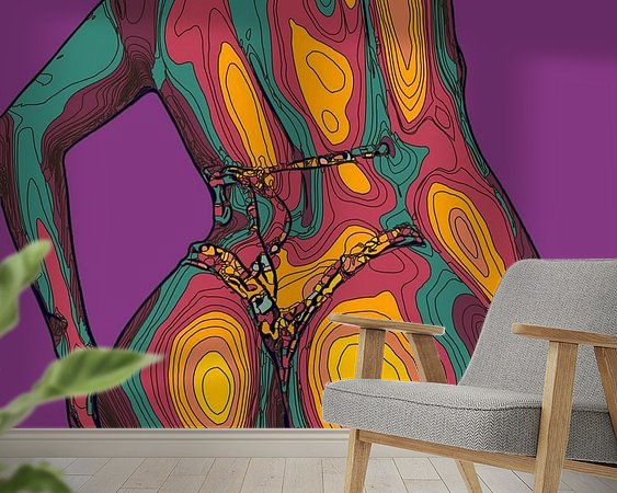 Example of the artwork in a room