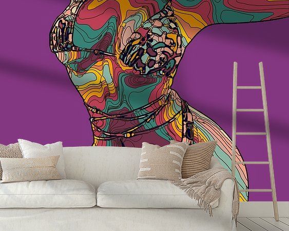 Example of the artwork in a room