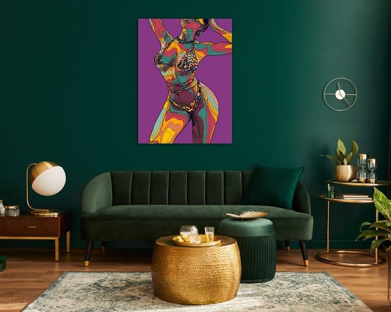 Example of the artwork in a room