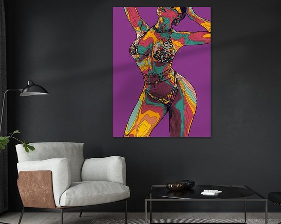 Example of the artwork in a room
