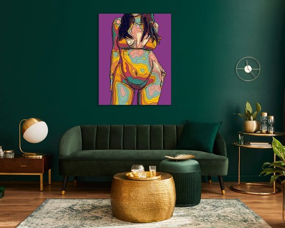 Example of the artwork in a room
