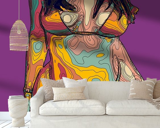 Example of the artwork in a room