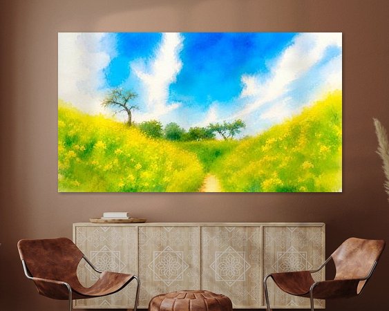 Example of the artwork in a room