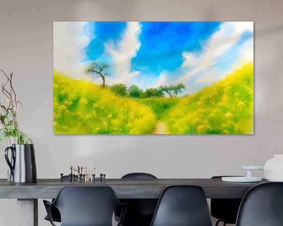 Example of the artwork in a room