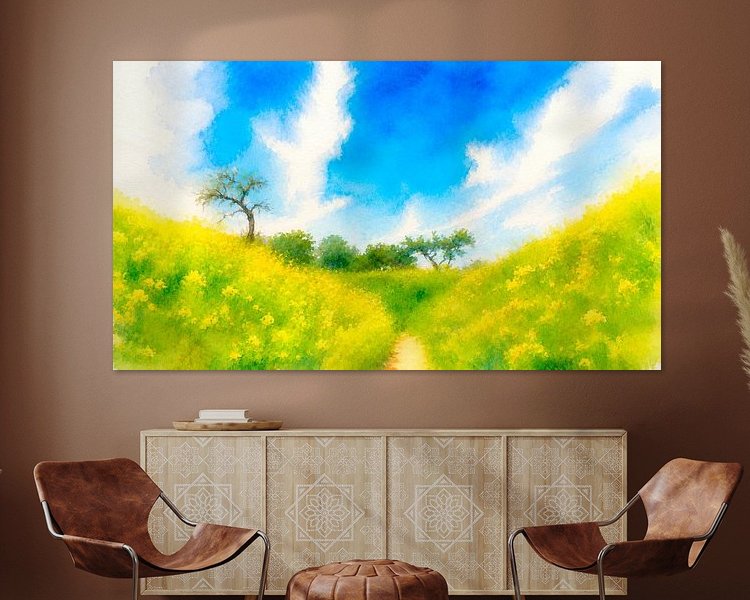 Example of the artwork in a room