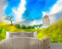Example of the artwork in a room