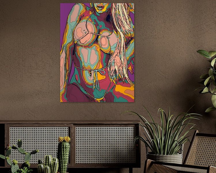 Example of the artwork in a room