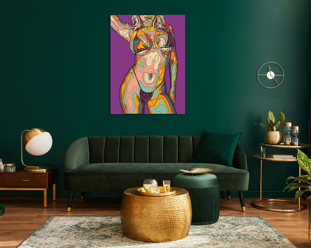 Example of the artwork in a room