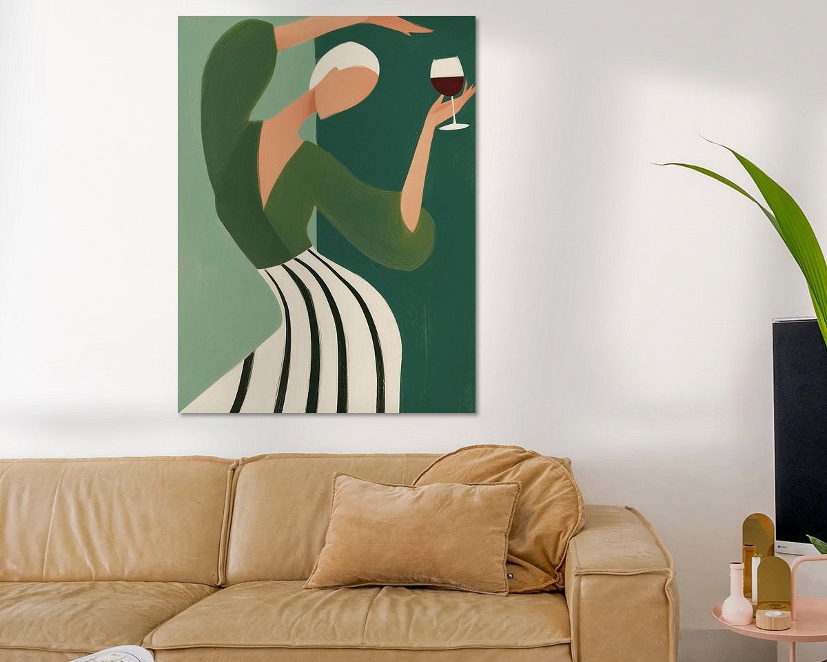 Example of the artwork in a room