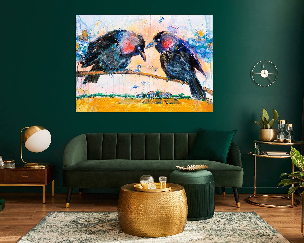 Example of the artwork in a room