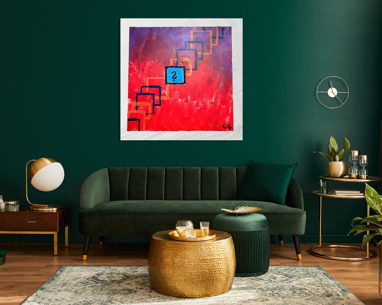 Example of the artwork in a room