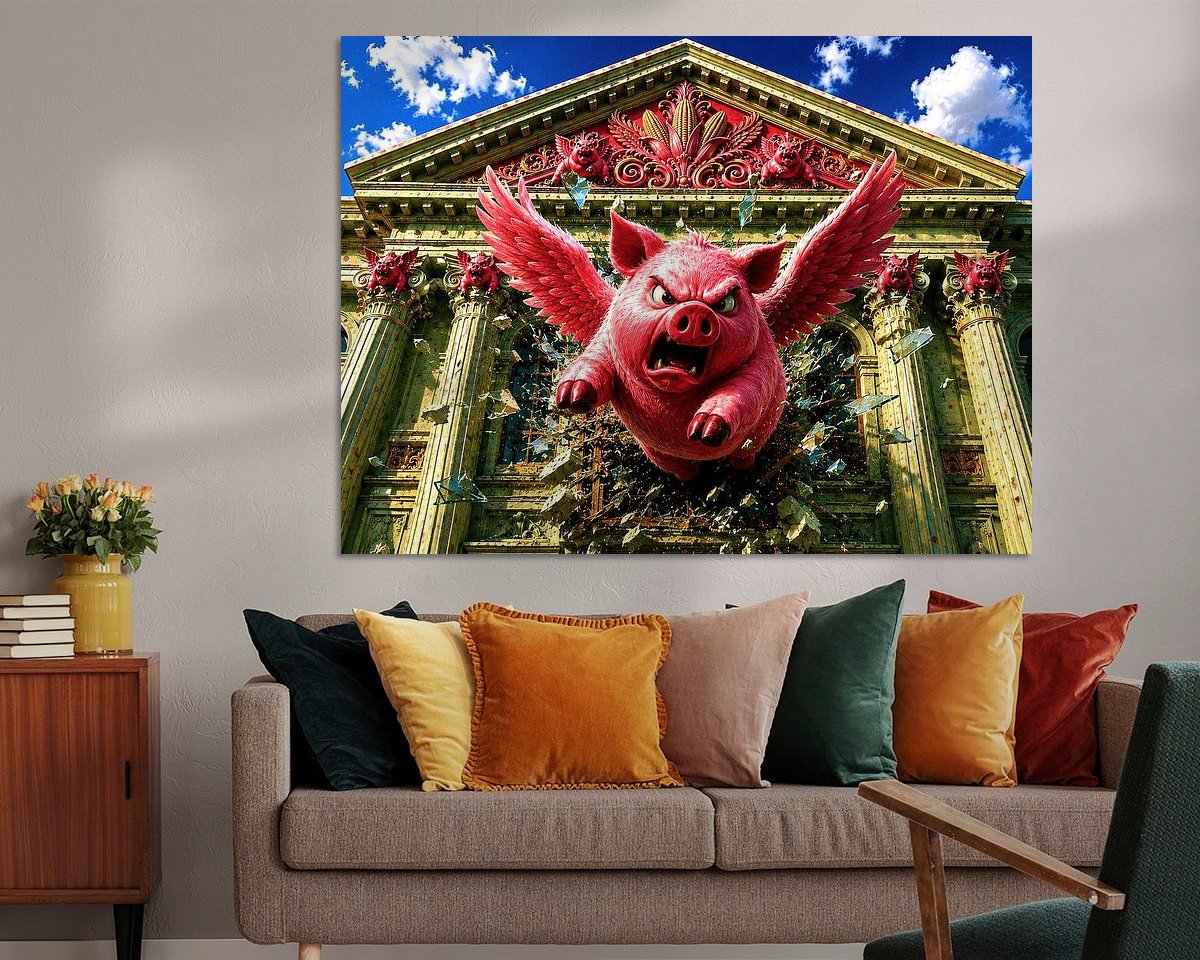 Example of the artwork in a room