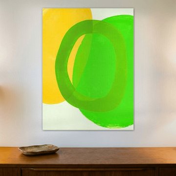 The Green Ring | Decorative Abstract Colour-Field Painting by Frank Daske | Foto & Design