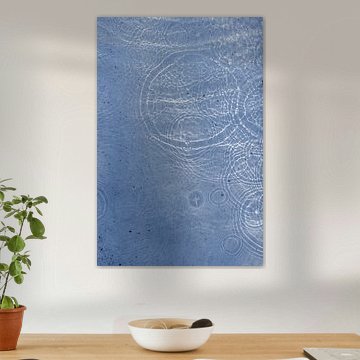 Rustige blauwe waterrimpels van Mareike Böhmer