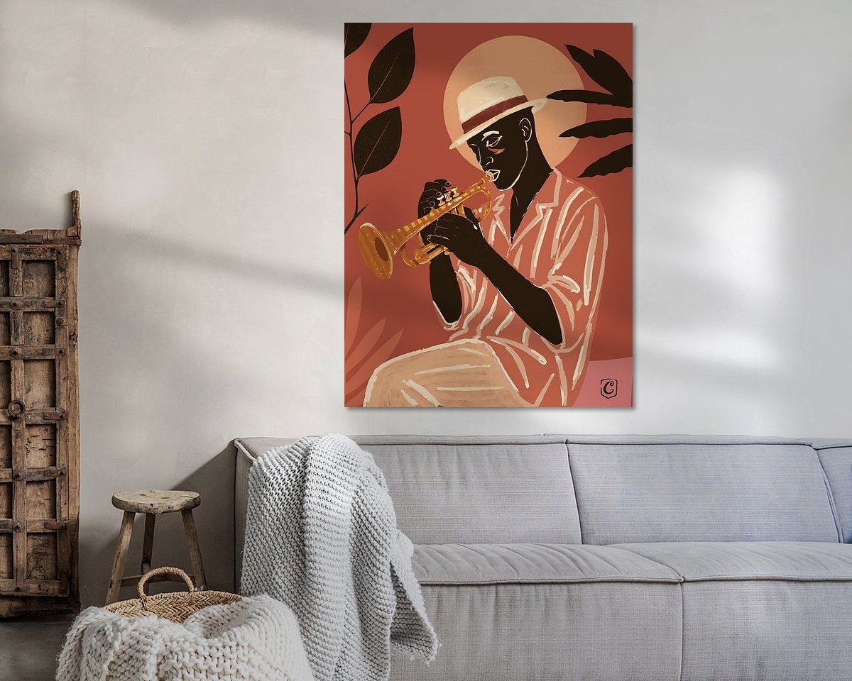 Example of the artwork in a room