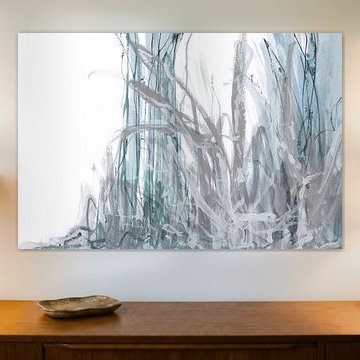 Vloeiende abstracte rietstengels