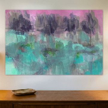Dreamy Teal Forest by Lori Ann Folz