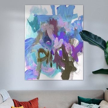Levendige abstracte penseelstreken van Lori Ann Folz