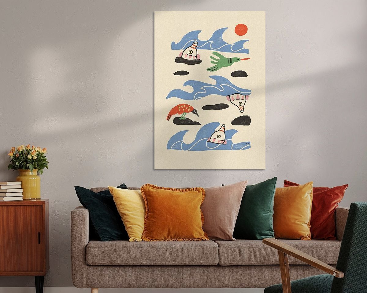 Example of the artwork in a room