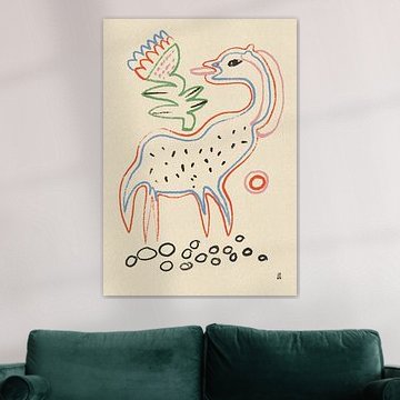 Skurrile Kreatur und Blume von Raipa Studio