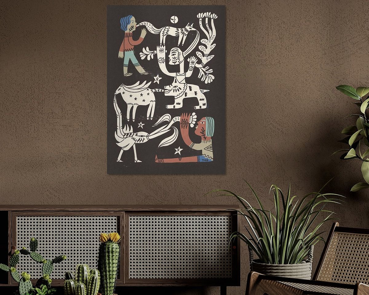Example of the artwork in a room