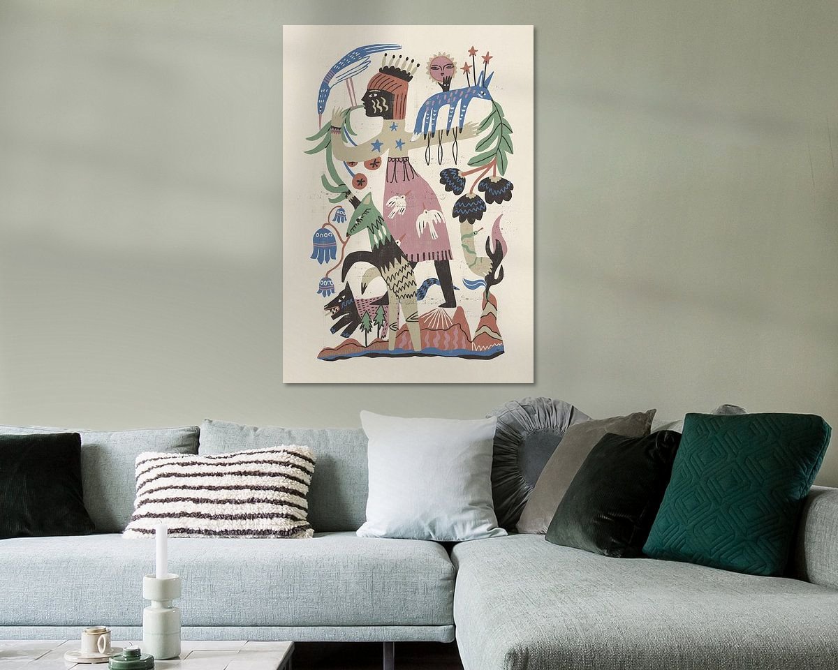Example of the artwork in a room