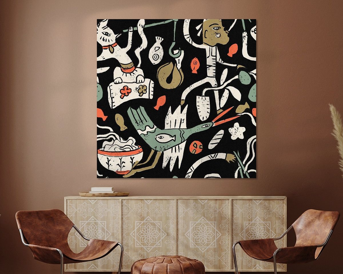 Example of the artwork in a room