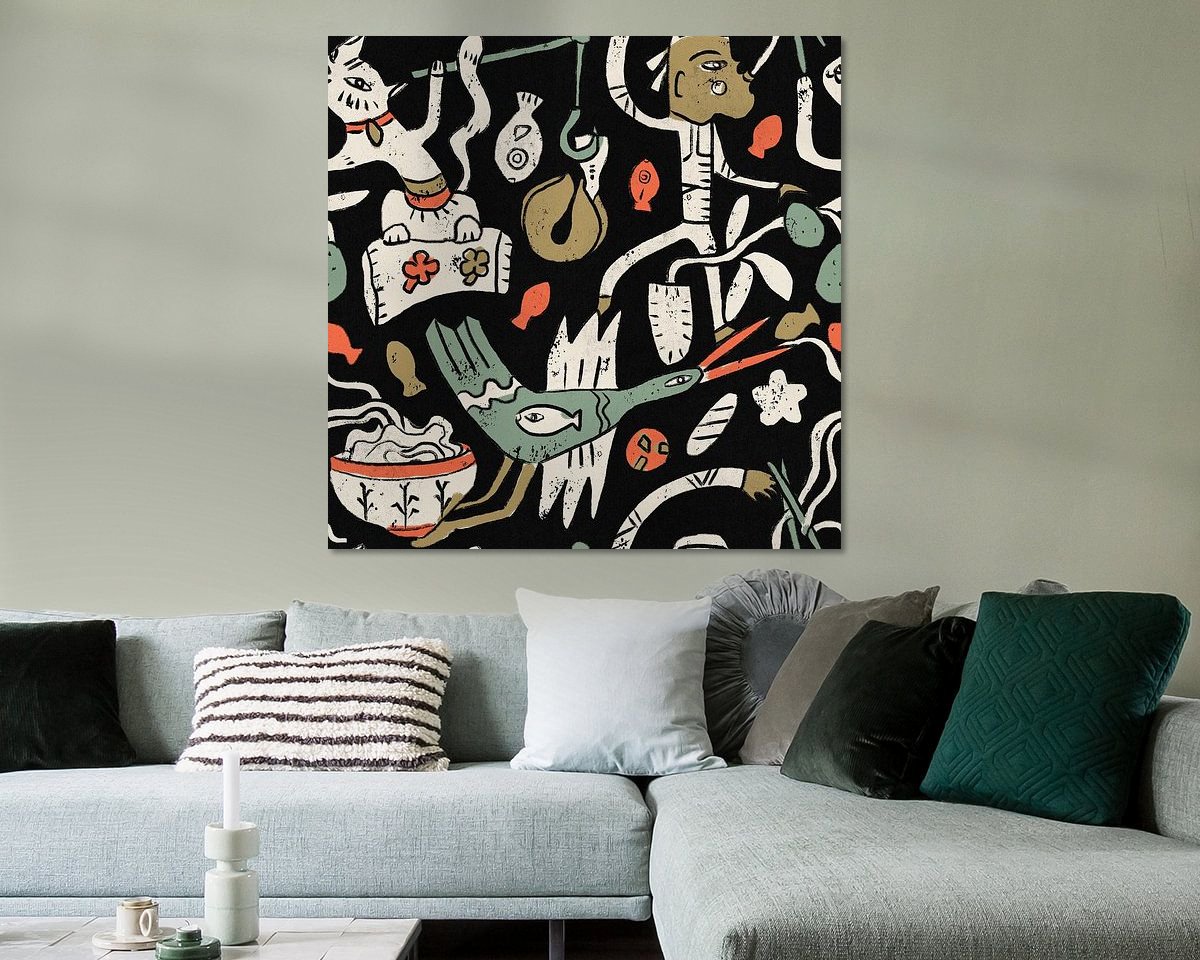 Example of the artwork in a room