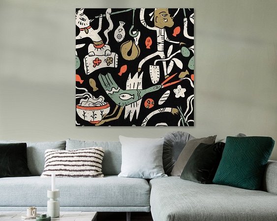 Example of the artwork in a room