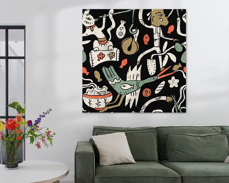 Example of the artwork in a room