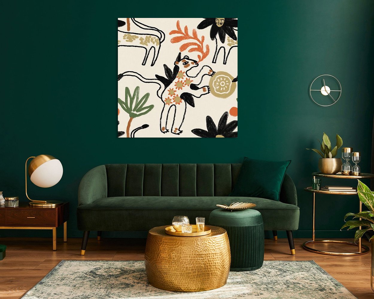 Example of the artwork in a room