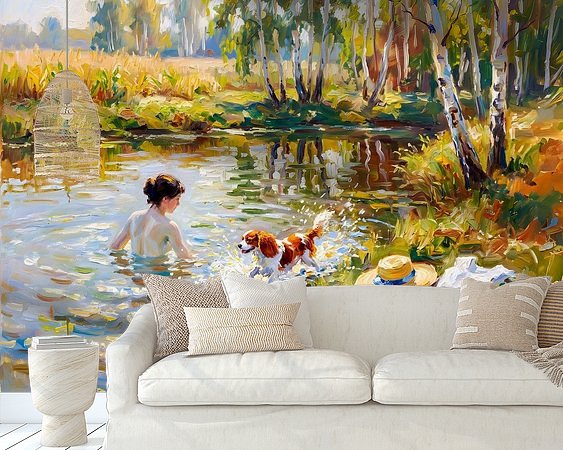 Example of the artwork in a room