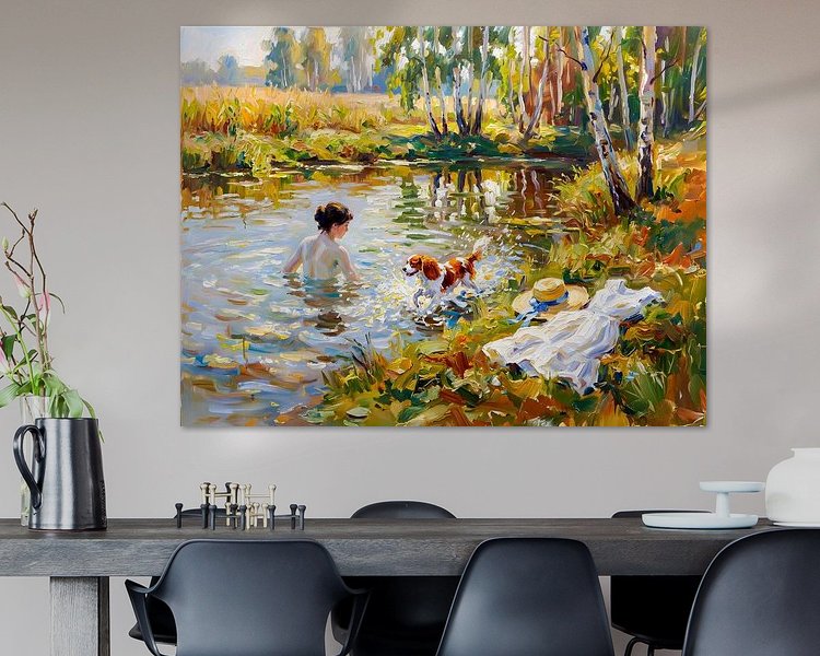 Example of the artwork in a room