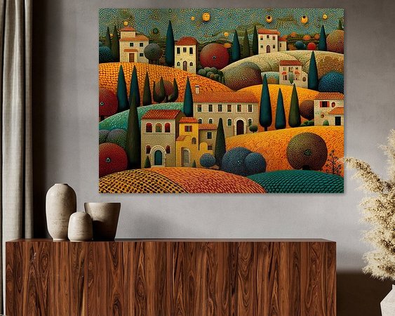 Example of the artwork in a room