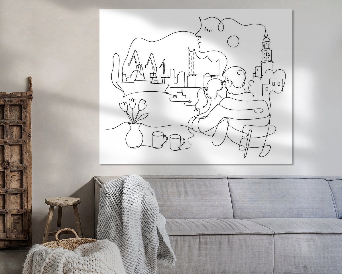 Example of the artwork in a room