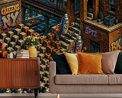 Example of the artwork in a room