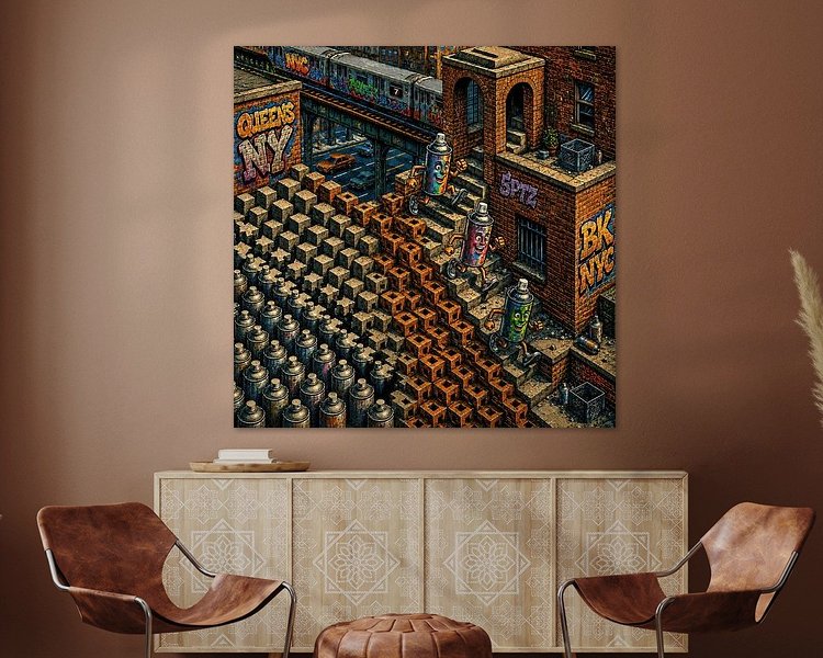 Example of the artwork in a room