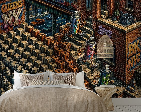 Example of the artwork in a room