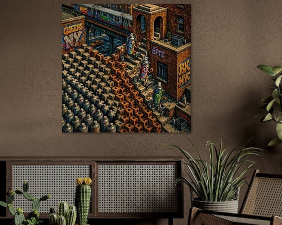 Example of the artwork in a room
