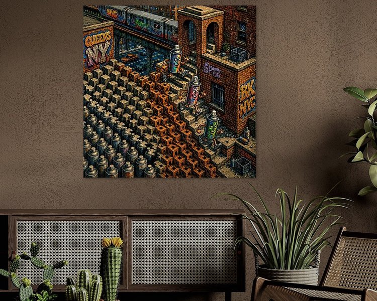 Example of the artwork in a room