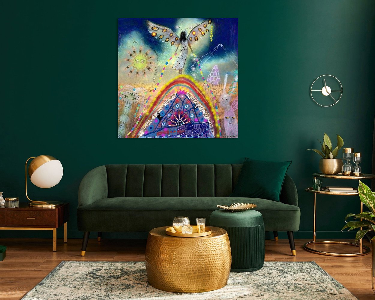 Example of the artwork in a room